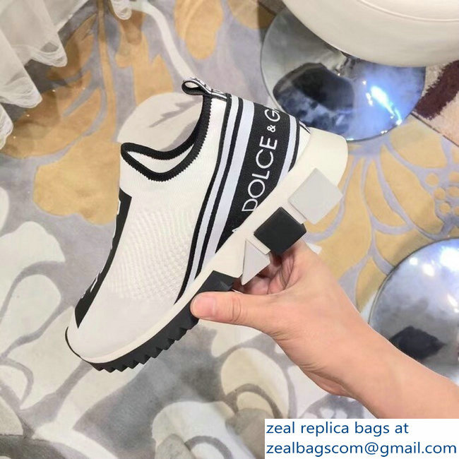 Dolce  &  Gabbana Branded Sorrento Lovers Sneakers White 2018